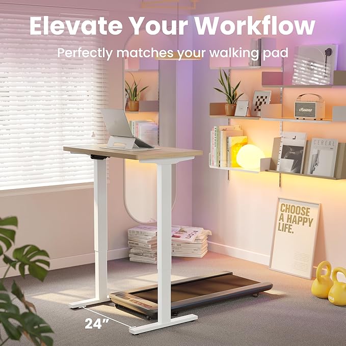 HUANUO 55 x 28 inch Electric Standing Desk Adjustable Height, 4 Memory Height - Image 8