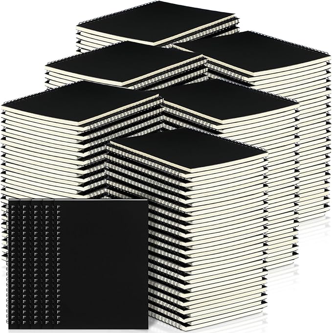 Yahenda 200 Pcs Spiral Notebook Bulk A5 Journal Lined 8.3'' x 5.5'' Writing by Yahenda