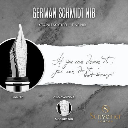 Scriveiner Stainless Steel Fountain Pen - Image 5