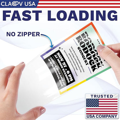 Claev Vertical Large Flexible and Tear Resistant ID Badge Holders, Conventions - Image 5