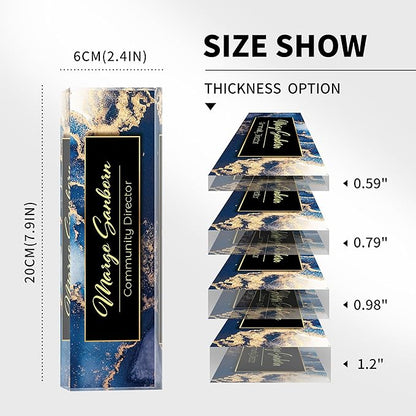 Personalized Name Plate for Desk Custom Acrylic Desk Name Plate Custom Employee - Image 6