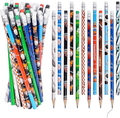 48 Pcs Sports Wooden Pencils by Rbenxia