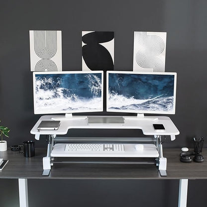 VIVO 42 inch Height Adjustable Stand Up Desk Converter, V Series, Quick Sit to - Image 7