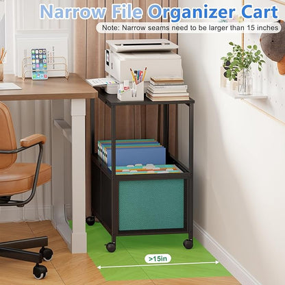 Sbanmao Rolling File Cart, Mobile Hanging File Cabinet - Image 6