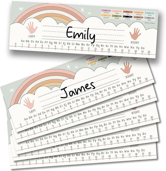 Desk Name Tags for Classroom – 36 Student Name Plates for Classroom Kindergarten by HadleyDesigns