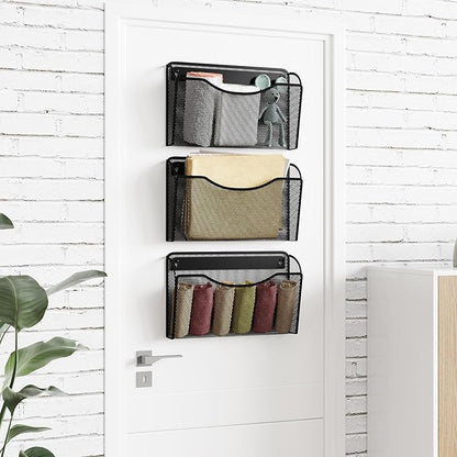 MINDEPOT Wall File Organizer, Hanging Wall Mounted File Folder Binder Holder - Image 7