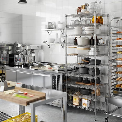 Regal Altair 24" Deep x 30" Wide x 86" Height Wire Shelving Kit | 10-Tier | NSF - Image 7