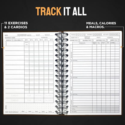 Nextnoid Hardcover Fitness & Food Journal - Image 3