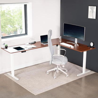 VIVO Electric Corner 84 x 63 inch L-Shaped Standing Desk, Memory Height - Image 7