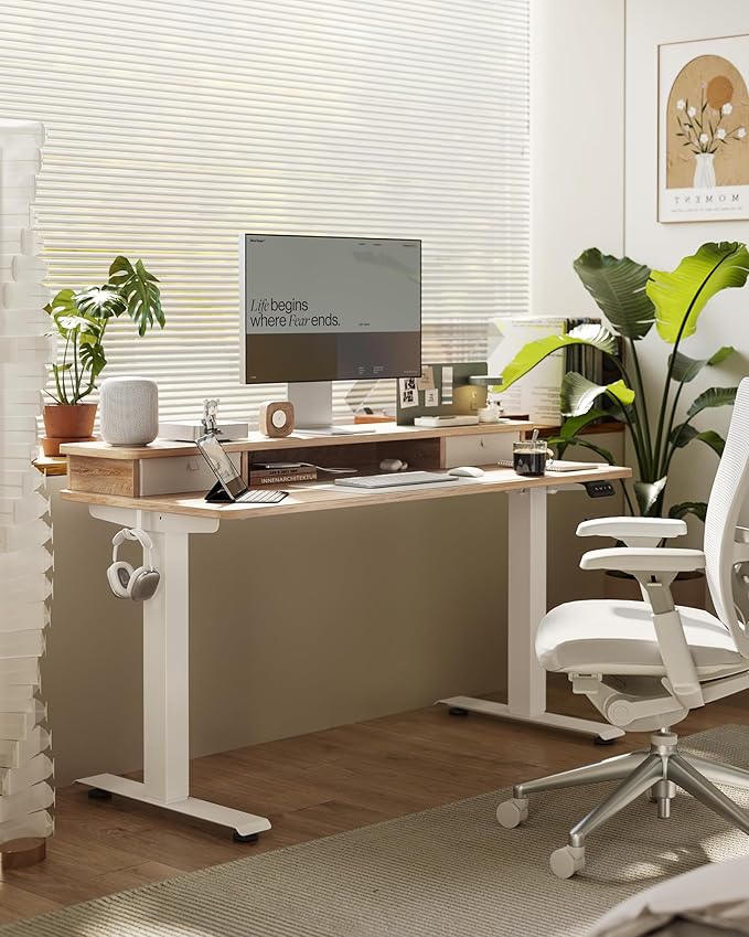 FEZIBO 40 x 24 Inch Height Adjustable Electric Standing Desk - Image 3