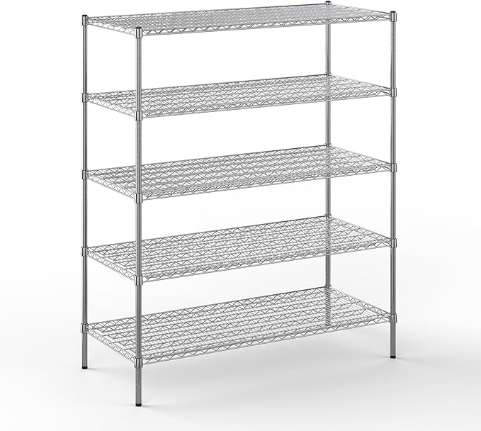Regal Altair 21" Deep x 54" Wide x 64" Height Wire Shelving Kit | 5-Tier | NSF by Regal+Altair