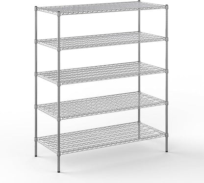 Regal Altair 21" Deep x 54" Wide x 64" Height Wire Shelving Kit | 5-Tier | NSF by Regal+Altair