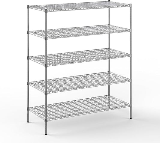 Regal Altair 21" Deep x 54" Wide x 64" Height Wire Shelving Kit | 5-Tier | NSF by Regal+Altair