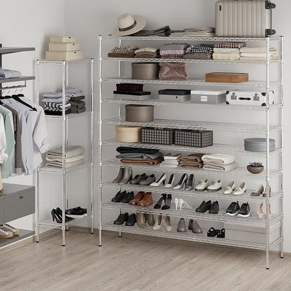 Regal Altair 18" Deep x 72" Wide x 86" Height Wire Shelving Kit | 10-Tier | NSF - Image 5