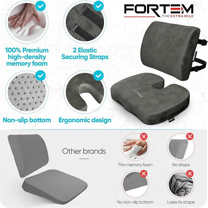 FORTEM Seat Cushion, Office Chair Cushion, Lumbar Support Pillow - Image 7