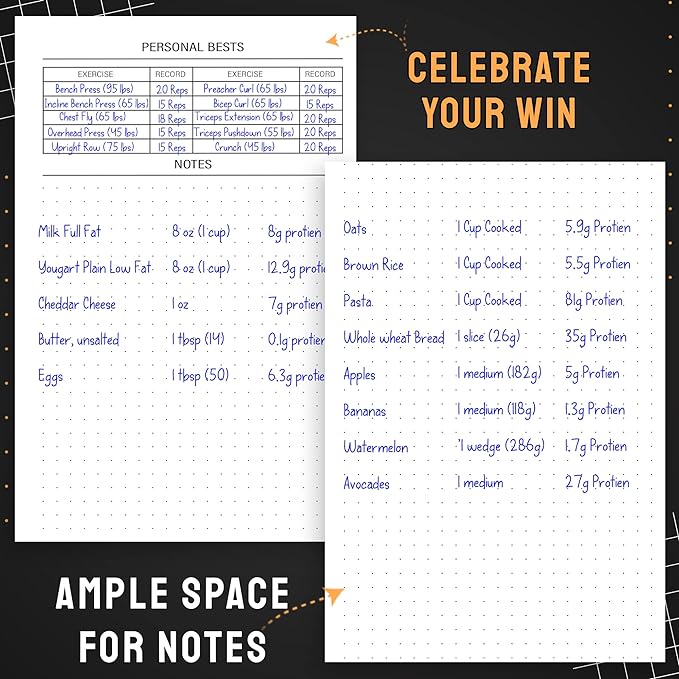 Nextnoid Hardcover Fitness Journal Workout Planner - Image 6