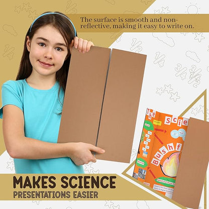 White Trifold Presentation Board 36" x 48" Self-Adhesive Science Subtitles - Image 4