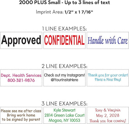 COLOP Small Size Self Inking Custom Text Stamp - Image 2