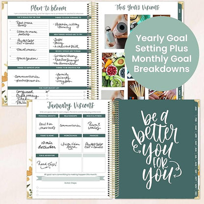 bloom daily planners 2026 Hardcover Calendar Year Goal & Vision Planner - Image 4