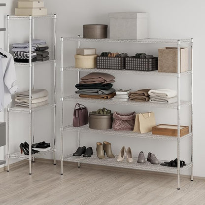 Regal Altair 18" Deep x 60" Wide x 64" Height Wire Shelving Kit | 5-Tier | NSF - Image 7