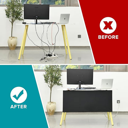 Modern Household Innovations Under Desk Privacy Panel 47 in. Wide Modesty Panel - Image 4
