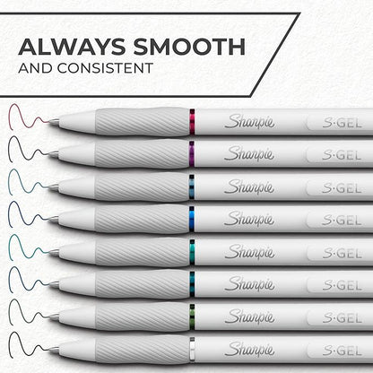 Sharpie S-Gel Pens Fashion Barrel Gel Pens Pearl White Body Medium Point Bold - Image 3