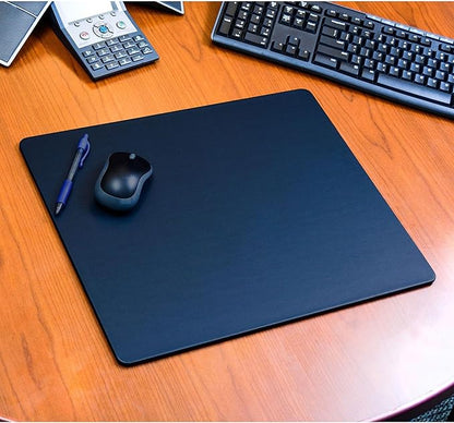 Dacasso 17" x 14" Navy Blue Leatherette Luxury Conference Table Pad - Image 4