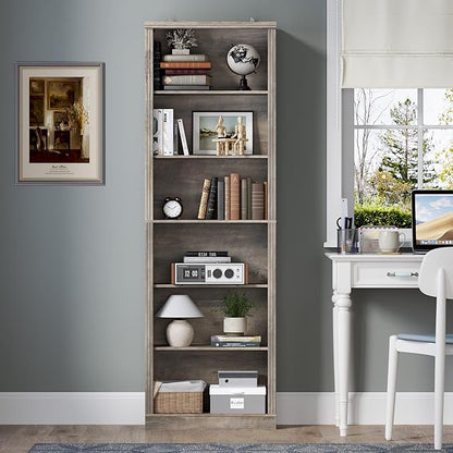 BORNOON 75" Tall Bookshelf, 6-Tier Floor Standing Bookcase - Image 3
