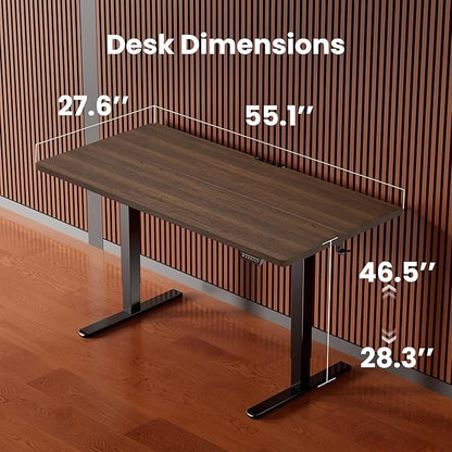 ErGear Height Adjustable Electric Standing Desk, 55 x 28 Inches Sit Stand up - Image 3