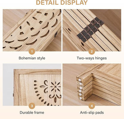 66.9Inch Wooden Room Partition - Image 4
