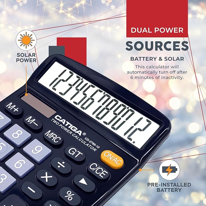 CATIGA Desktop Calculator 12 Digit - Image 4