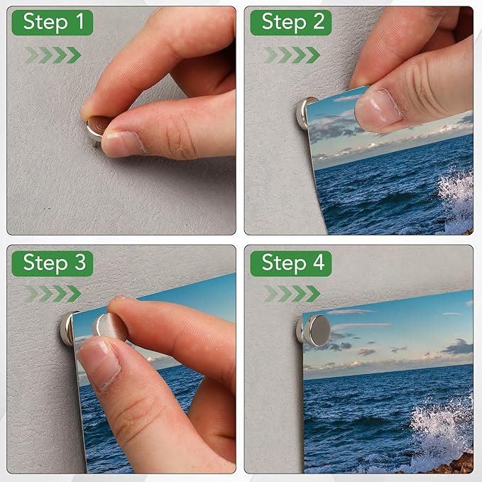 30 Pack Magnetic Pushpin, Magnetic Clips Magnet Thumb Tacks Magnet Tacks Push - Image 3