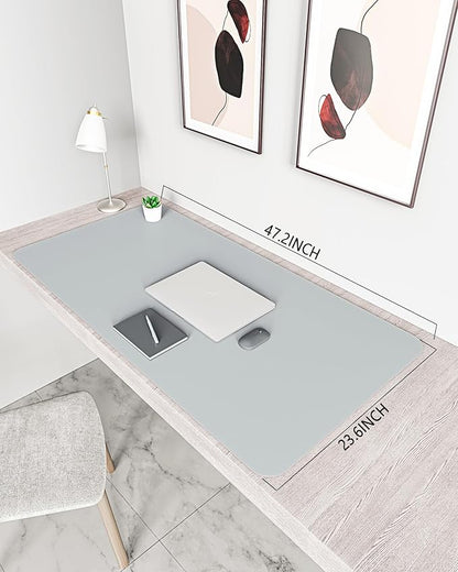 YSAGi Non-Slip Leather Desk Pad XL Size, Waterproof Laptop Computer Desk - Image 3