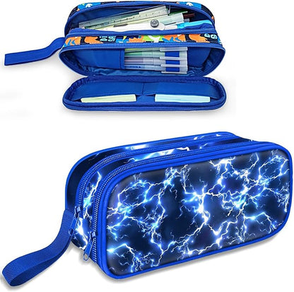 Fitvc Large Pencil Case for Boys, Lightning Boys Pencil Pouch for Kids Teens by FITVC