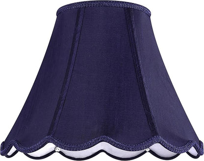 GOSO Set of 1 Leaf Scalloped Lamp Shade Blue, 6×13×9.8 Inch Spider Lamp Shade - Image 5