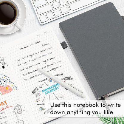 feela 18 Pack Journal Notebook for Work, Business Notebook Bulk Hardcover Lined - Image 4