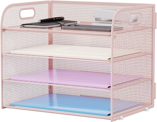 Marbrasse 4 Tier Paper Organizer Letter Tray by Marbrasse