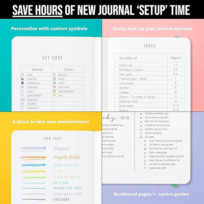Bullet Dotted Journal Dot Grid Notebook | A5 Daily Journaling Notebooks - Image 5