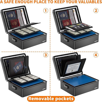 ENGPOW Fireproof Document Box, Hard Case File Box - Image 8