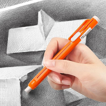 Retractable Mechanical Eraser Pen, Pen-Style Erasers Assorted Color, 4 Pack - Image 5