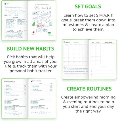 Wyze Planner Undated Daily Planner – 1-Year B5 Productivity Organizer - Image 3