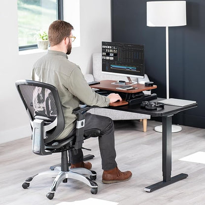VIVO 26 inch Desk Converter, K Series, Height Adjustable Sit to Stand Riser - Image 8