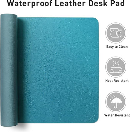 Aothia Leather Desk Pad Protector, Mouse Pad, Office Desk Mat, Non-Slip PU - Image 6