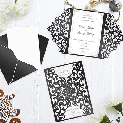 100 Sheets Black Shimmer Cardstock 8.5 x 11 Metallic Paper, Goefun 80lb - Image 6