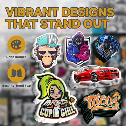 VulgrCo Custom Stickers, Image or Text- Vinyl Custom Labels Stickers - Image 6