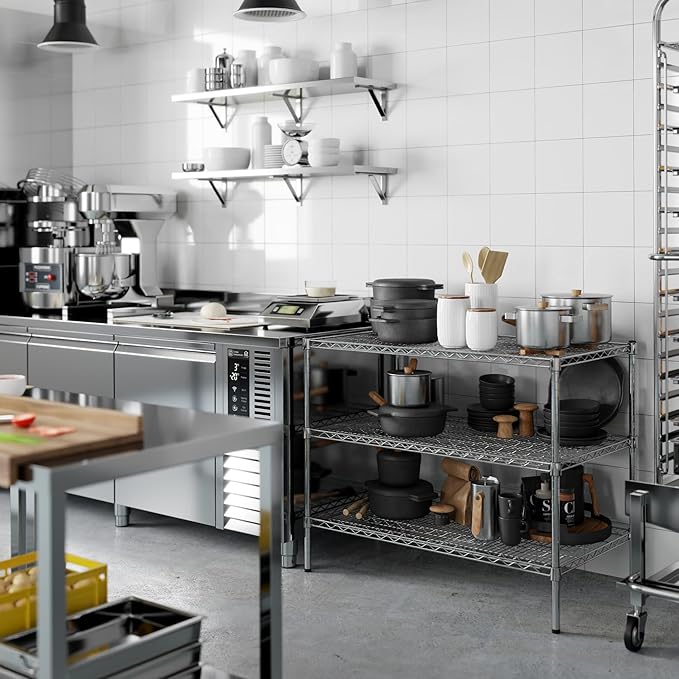 Regal Altair 24" Deep x 42" Wide x 34" Height Wire Shelving Kit | 3-Tier | NSF - Image 8