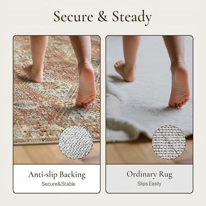 GENIMO 6x9 Area Rugs for Living Room, Machine Washable Non Slip Rugs, Low Pile - Image 5