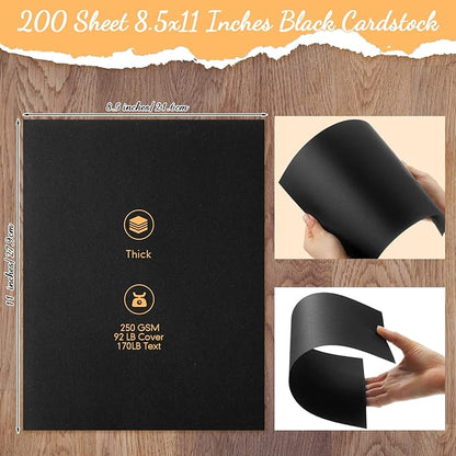 Fainne 200 Sheets 8.5 x 11 Inches Card stock Thick Paper Heavyweight Card Stock - Image 2