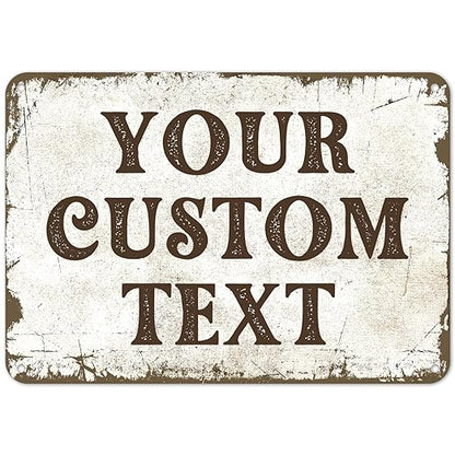 Rustic Custom Sign, Personalized Metal Signs, Gift by SigoSigns