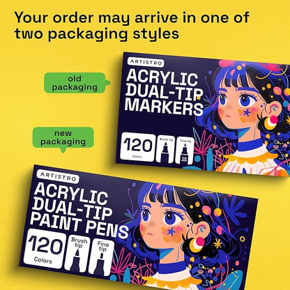 ARTISTRO 120 Acrylic Paint Markers - Image 9